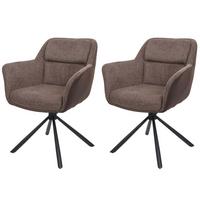 ESSZIMMERSTUHL Braun - Dunkelbraun/Braun, Textil (65/83/57cm) - MCW
