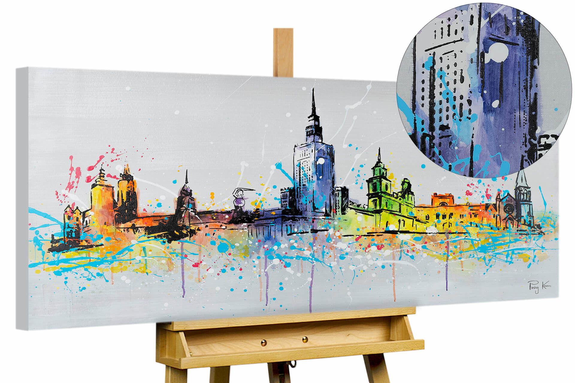 ACRYLBILD HANDGEMALT 120/60 cm - Multicolor, Holz/Textil (120/60cm) - KUNSTLOFT