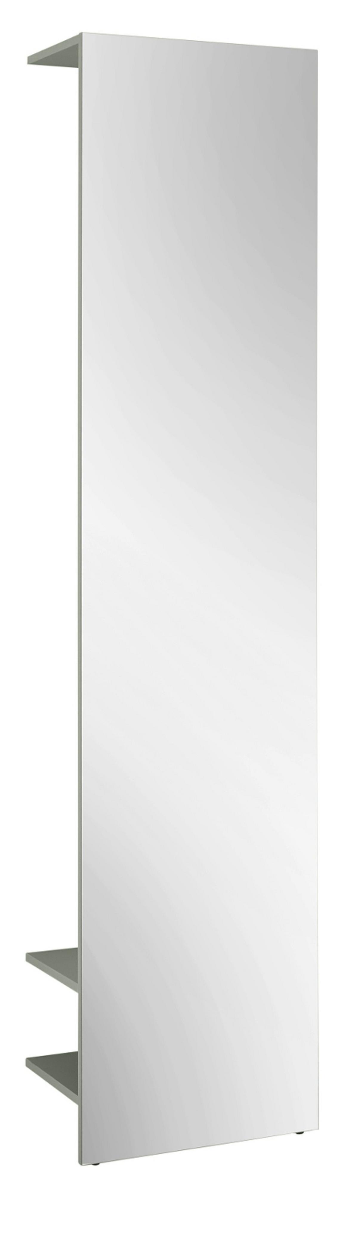 GARDEROBE in Salbei Grün, Kompaktgarderobe mit Spiegel und Kleiderstange, 50 x 200 cm - Salbeigrün, Glas/Holzwerkstoff (50/200/30cm) - Furn.Design