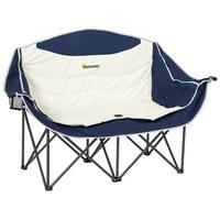 CAMPINGSTUHL Metall Oxfordstoff Blau - Blau, Textil/Metall (50/90/143cm) - Outsunny