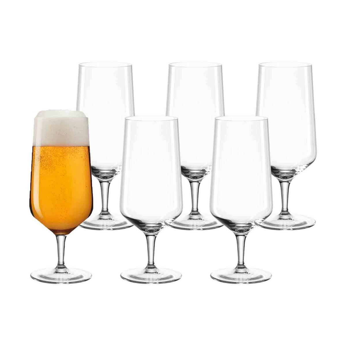 GLÄSERSET BIER, SEKT, WEIN Puccini transparent 30-tlg. - Transparent, Glas - Leonardo Living