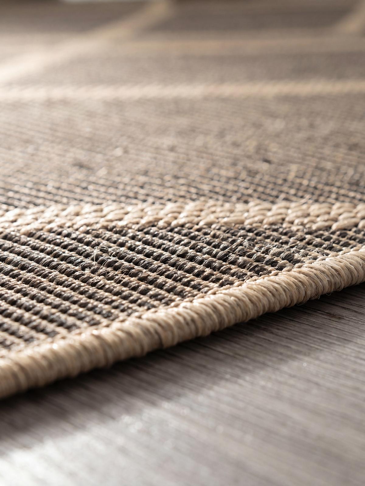 FLACHWEBTEPPICH Berber BORNO Polypropylen Schwarz 140 x 200 cm - Schwarz, Textil (140/200cm) - KADIMA DESIGN