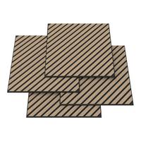 AKUSTIK WANDPANEEL-SET Vang 12-TLG. II - Walnussfarben, Holzwerkstoff/Kunststoff (60/60/2.1cm) - NEU.HOLZ