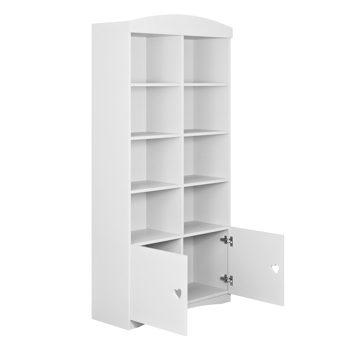 KINDERREGAL Julia Weiß 90\188\36 - Weiß, Holzwerkstoff (90/188/36cm) - RAUMHIRSCH FURNITURE