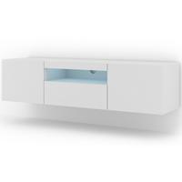 TV LOWBOARD Weiß 150/42/37 - Weiß, Holzwerkstoff (150/42/37cm) - RAUMHIRSCH FURNITURE
