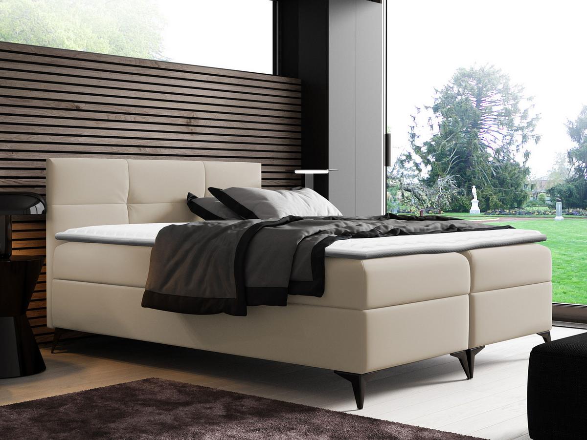 BOXBETT Figaro - H3 - Beige, Holz (160/200cm) - MIRJAN24