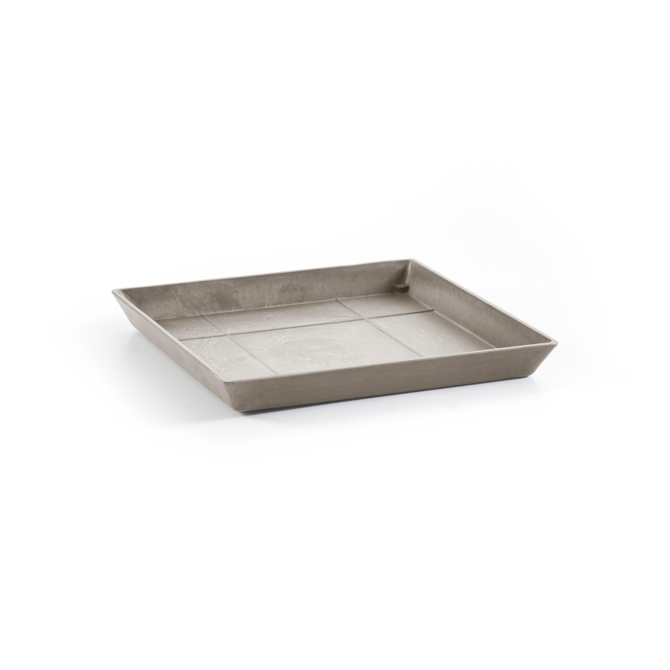 BLUMENTOPFUNTERSETZER Square 35,5/35,5/3,5 cm Taupe - Taupe, Kunststoff (35.5/3.5cm) - Ecopots