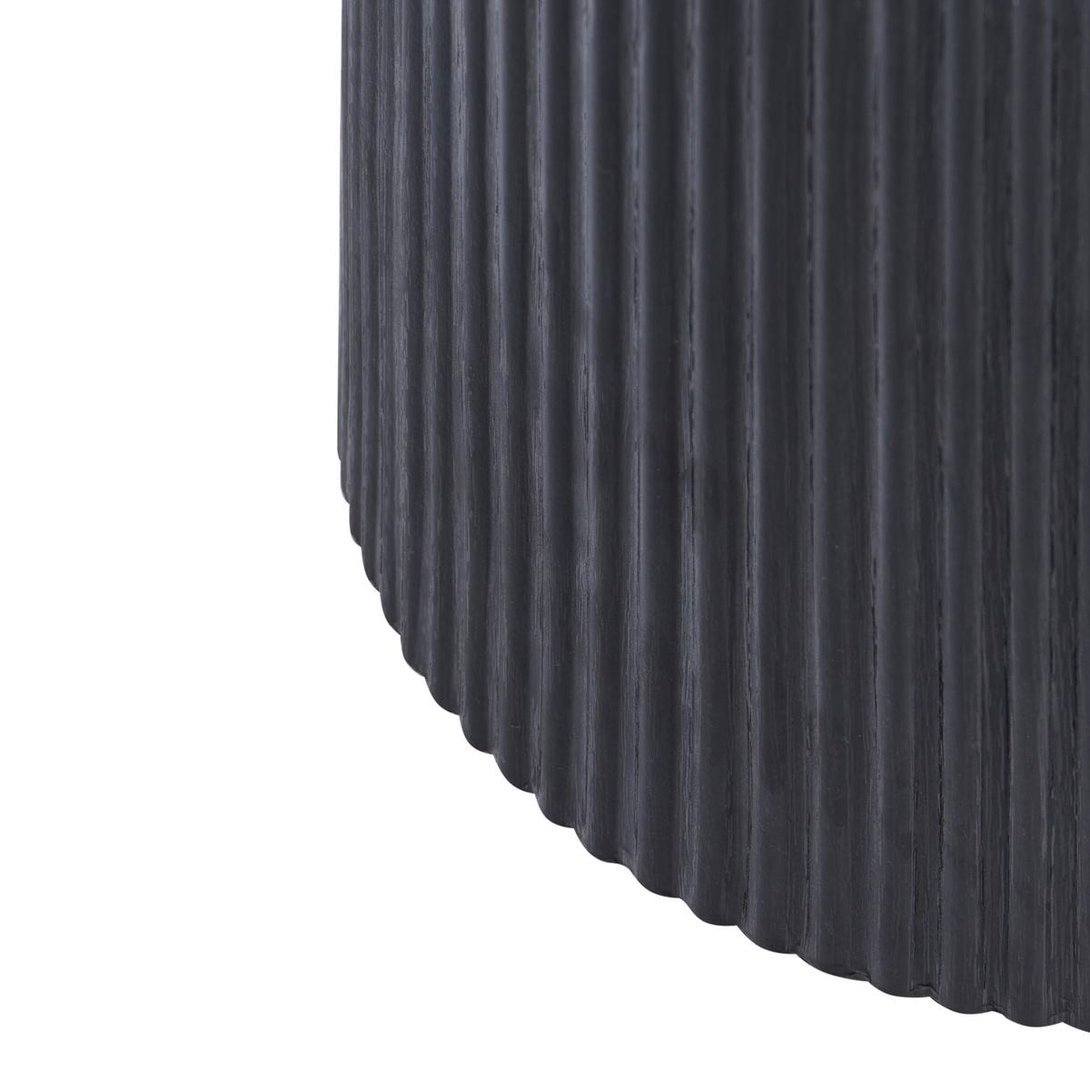 BEISTELLTISCH Keramik Schwarz Dora - Weiß, Keramik (45/45/50cm) - Beliani
