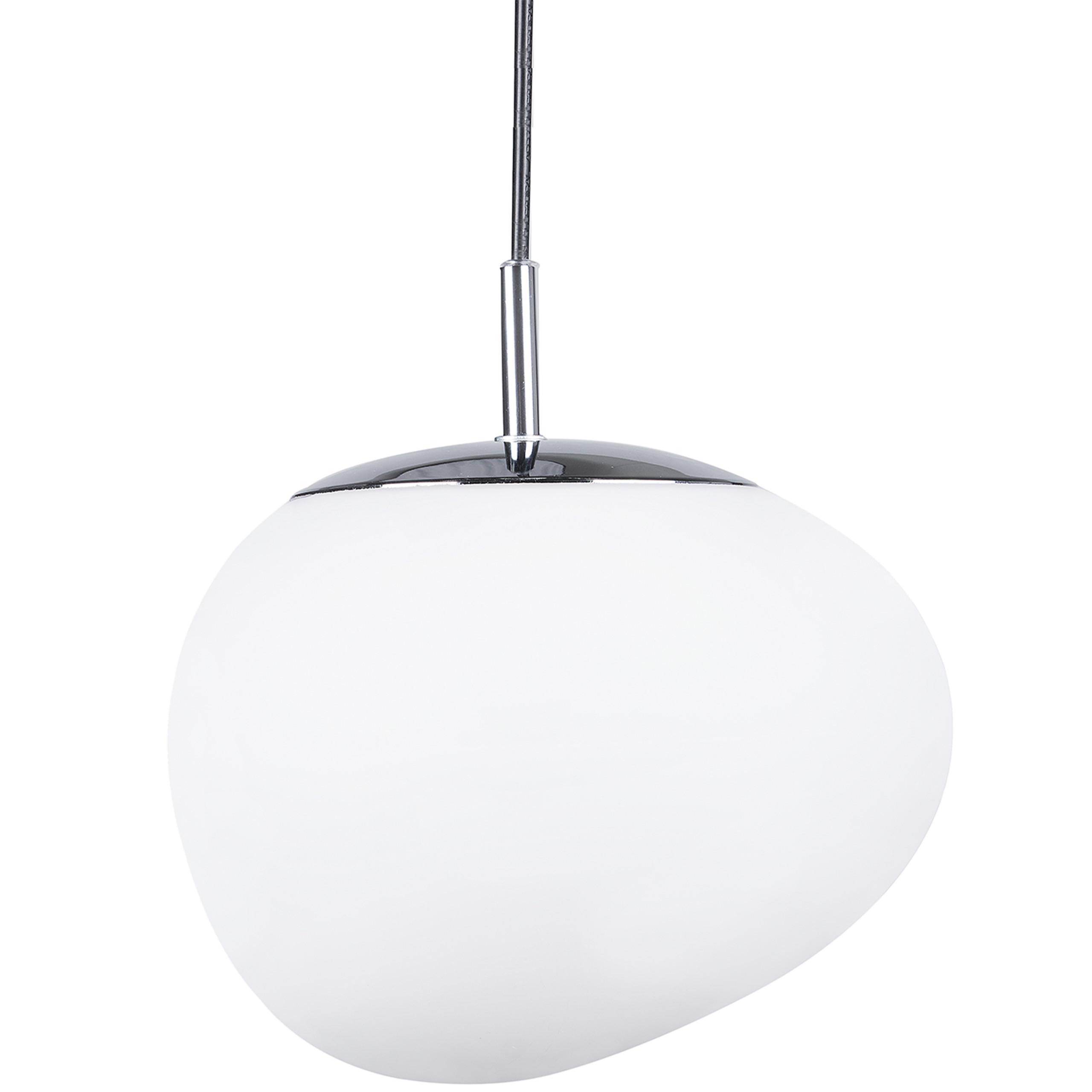 HÄNGELEUCHTE Liffel 24/24/130 cm - Weiß, Glas (24/24/130cm) - Beliani