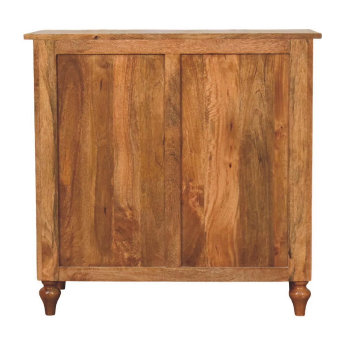 KOMMODE mit Amber-Eichen-Finish, 3 Schubladen, gedrechselte Spindelbeine, braun - Braun, Holz/Metall (90/87/42cm) - Artisan Furniture