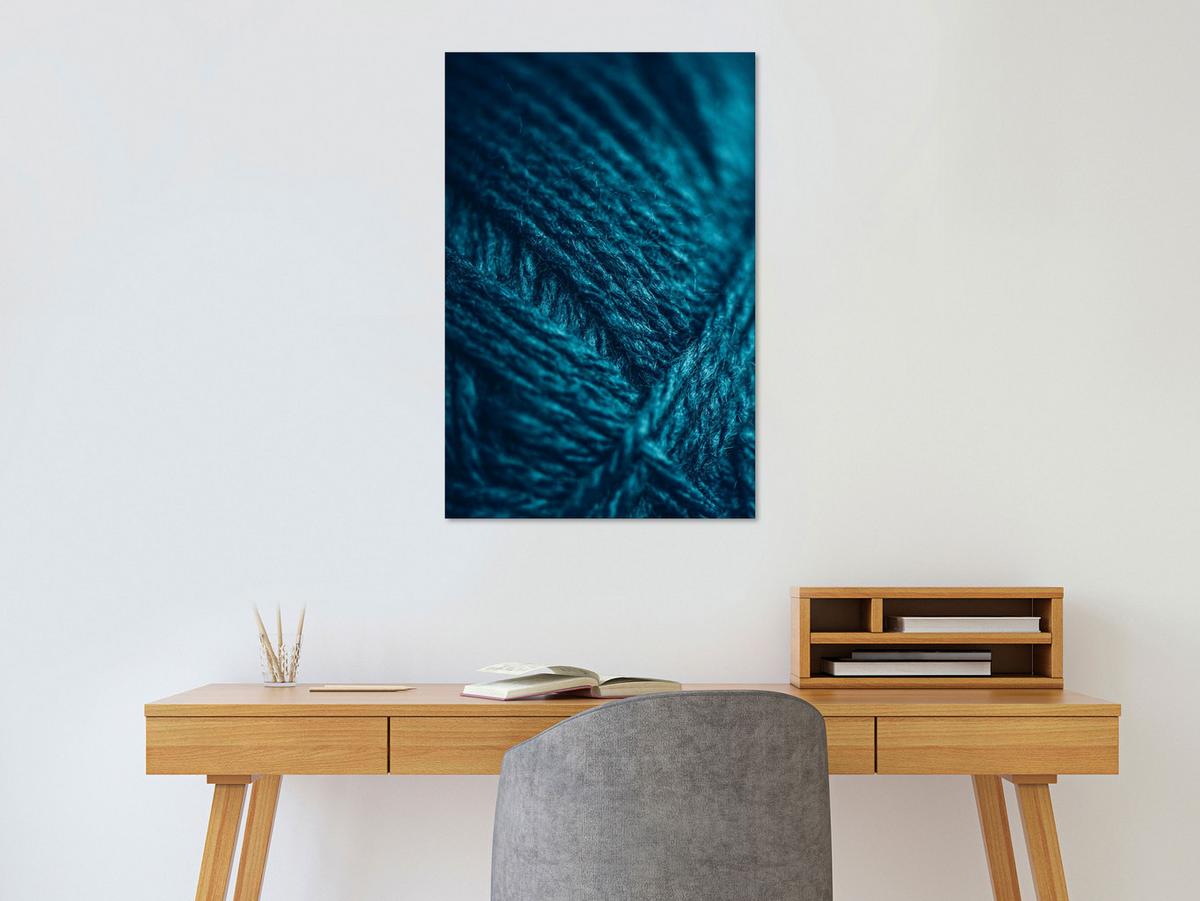 KUNSTDRUCK Türkis 40/60 cm - Türkis, Textil (40/60cm) - KUNSTLOFT