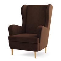 SESSEL VOGERA Ohrensessel Polstersessel, Braun - Eichefarben/Braun, Holzwerkstoff (78/103/85cm) - MASSENO