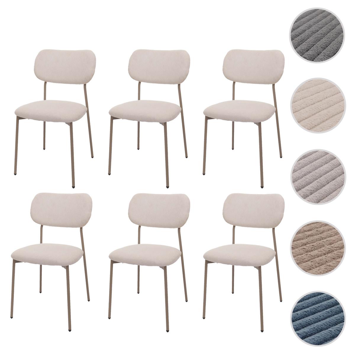 ESSZIMMERSTUHL Beige 6er-Set - Beige, Textil (44/83/52cm) - MCW