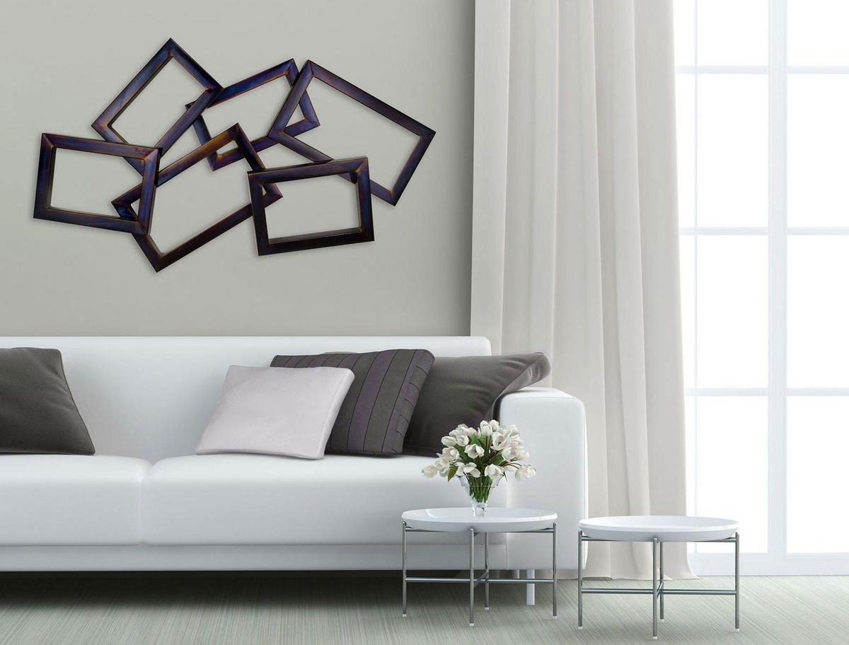 WANDDEKO Braun 127/75 cm - Braun, Metall (9.2/75/8cm) - KUNSTLOFT
