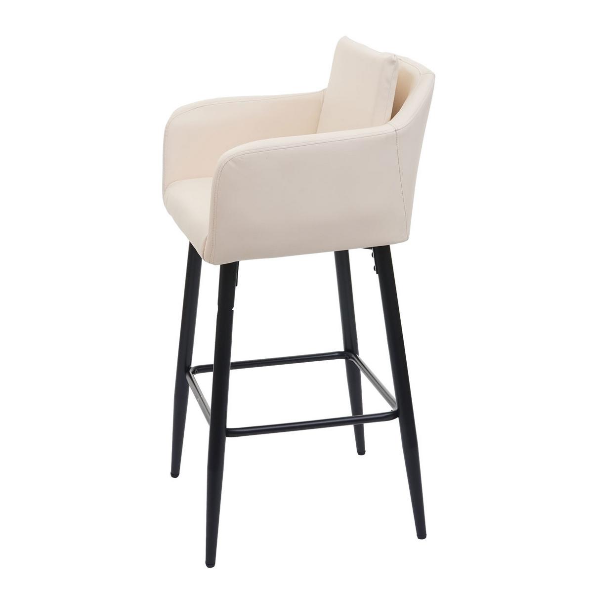 BARHOCKER Cremeweiß - Weiß, Textil (54/105/53cm) - MCW