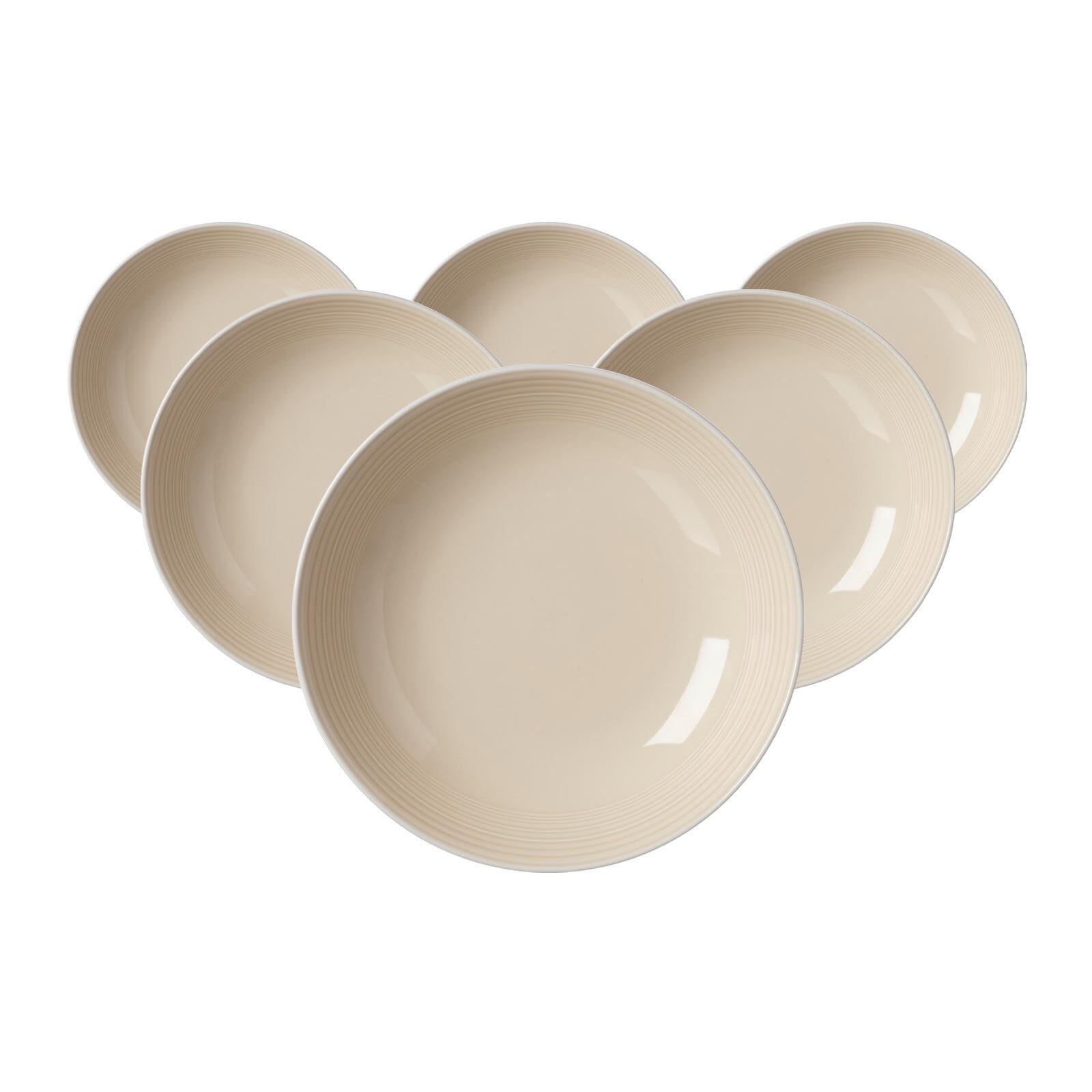 SUPPENTELLER Levi Beige ø 22 cm 6er Set - Beige, Keramik (22cm) - Ritzenhoff Breker
