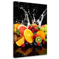 LEINWANDBILD Exotische Früchte Natur 70x100cm - Multicolor, Textil (70/100cm) - Feeby