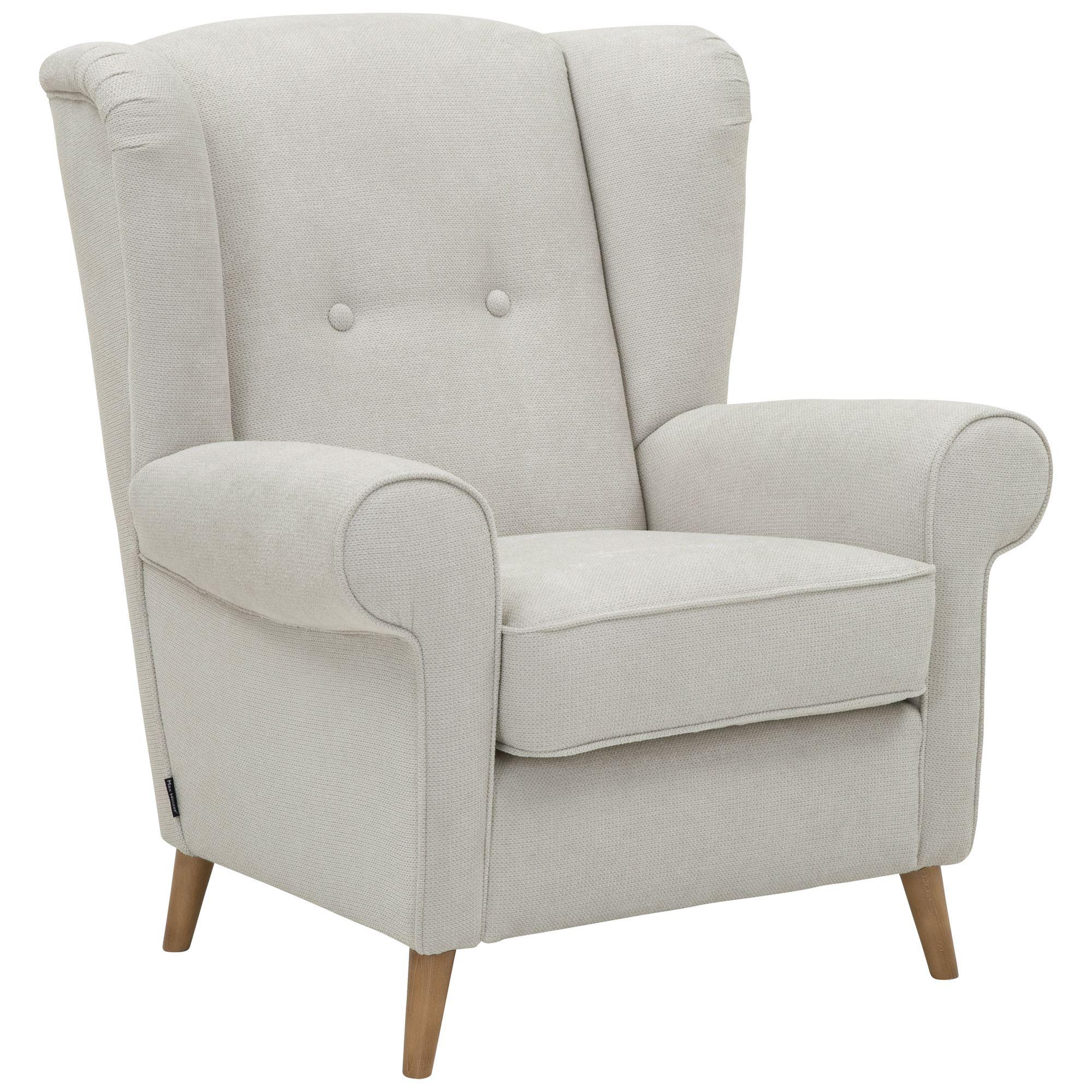 OHRENSESSEL Katrusha Flachgewebe silber - Silberfarben, Kunststoff (88/99/94cm) - 58aufmkessel