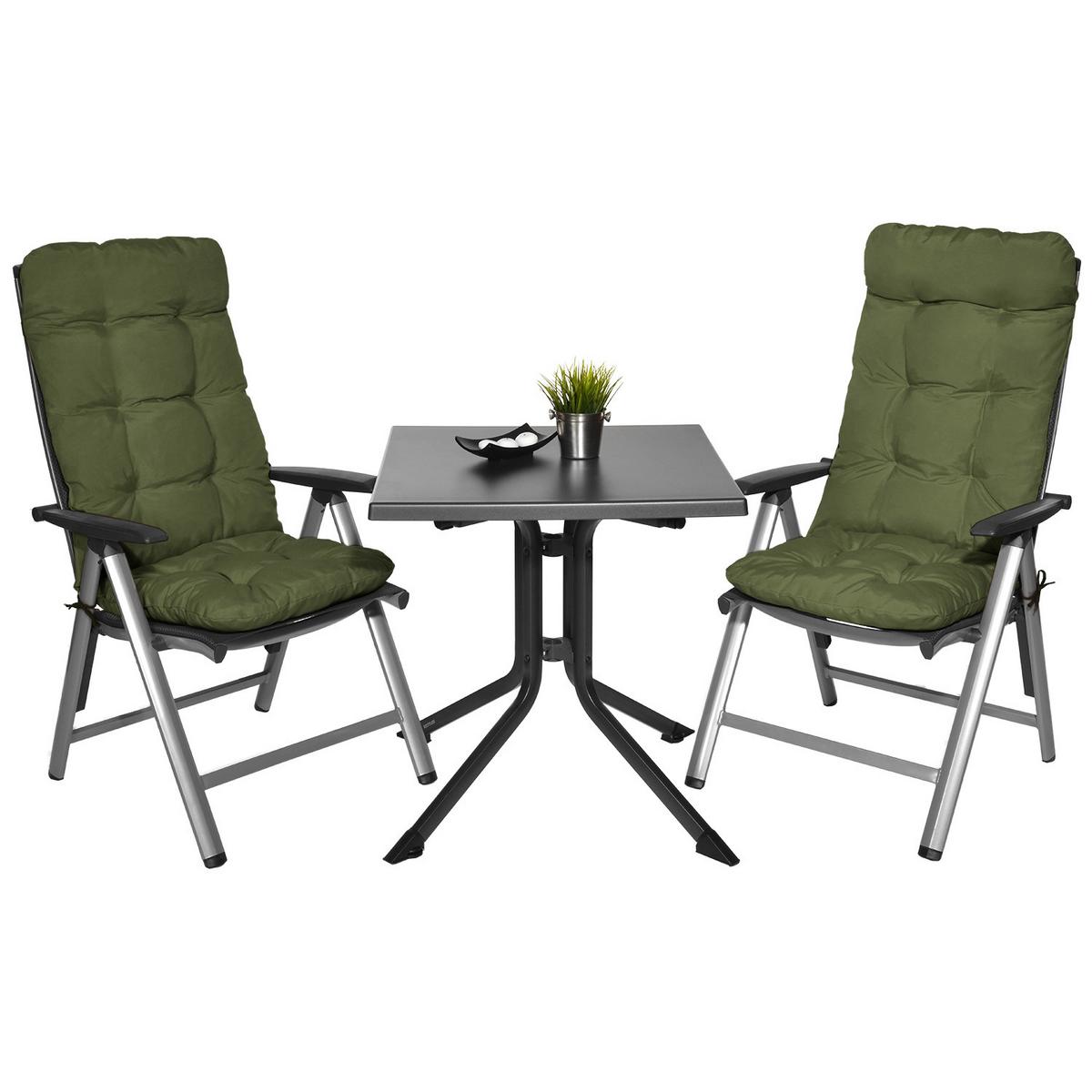 HOCHLEHNER Flair HL 120x50x8cm Olivgrün (2tlg) - Olivgrün, Textil (50/120cm) - Beautissu 