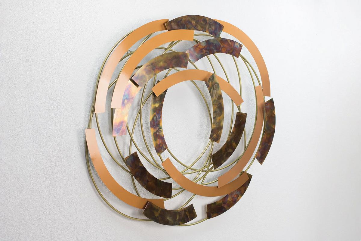 WANDDEKO Kupfer 99/92 cm - Kupferfarben, Metall (7.13/92/8cm) - KUNSTLOFT