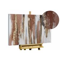 ACRYLBILD HANDGEMALT 100/75 cm - Weiß/Braun, Holz/Textil (100/75cm) - KUNSTLOFT