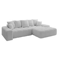 ECKSOFA Ottomane Rechts ENSI-L - 267x164x69 cm Hellgrau - Hellgrau, Holzwerkstoff/Kunststoff (164/267cm) - ALTDECOR