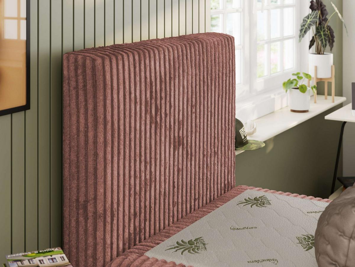JUGENDBETT TILIO 90/200 - Rosa - H3 - Links Seite - Rosa, Textil (90/200cm) - MKS