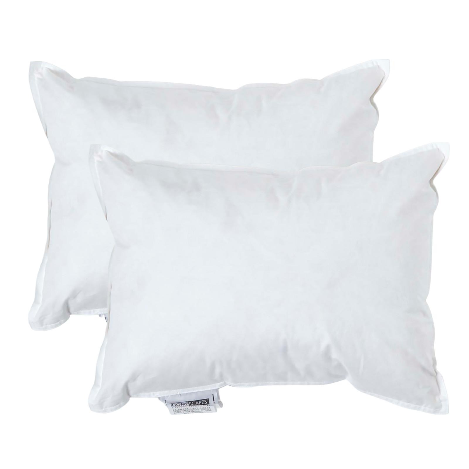 FÜLLKISSEN 2er-Set, Federkissen 30/40 cm - Weiß, Textil (30/40cm) - Homescapes