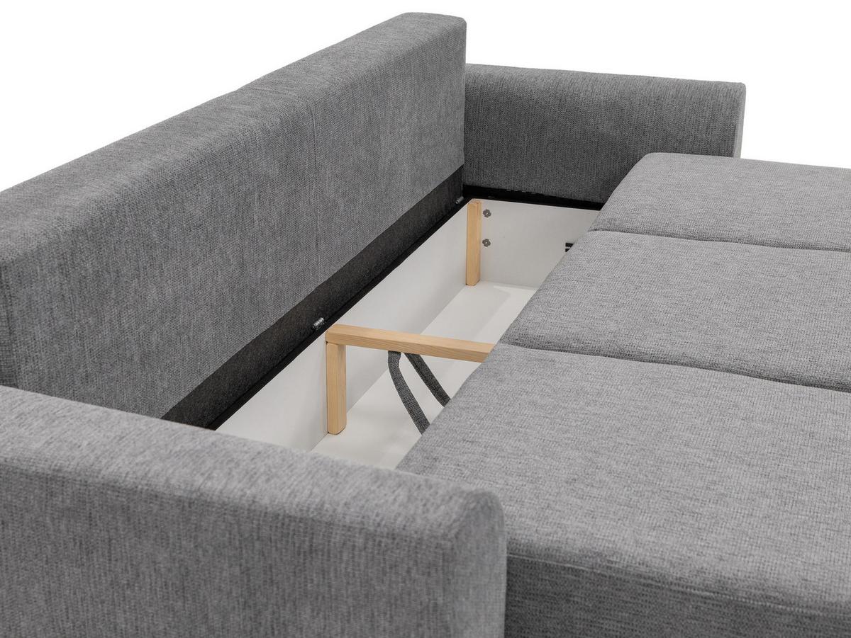 SCHLAFSOFA Velo - Schwarz/Grau, Holz/Kunststoff (248/94/110cm) - MIRJAN24