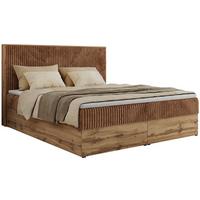 BOXBETT WOOD CLASSIC 160/200 - Orange Cord - H4 - Orange, Textil (160/200cm) - MKS