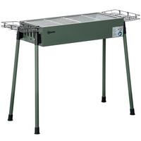 HOLZKOHLEGRILL - Grün, Metall (39/70/94cm) - Outsunny