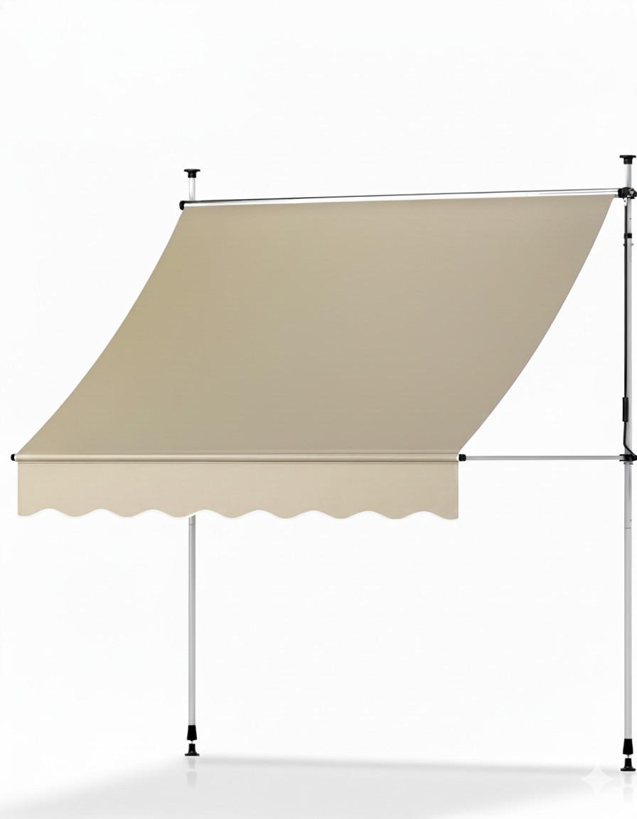 BALKONMARKISE SolVision BM3 Klemmmarkise 3,0x1,8m Beige - Beige, Textil (1800/1/2000cm) - Sol Royal