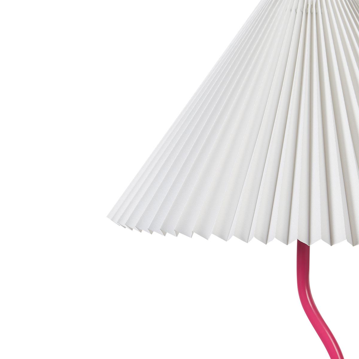 STEHLAMPE Weiß/Rosa Jikawo - Pink/Weiß, Metall (25/25/161cm) - Beliani