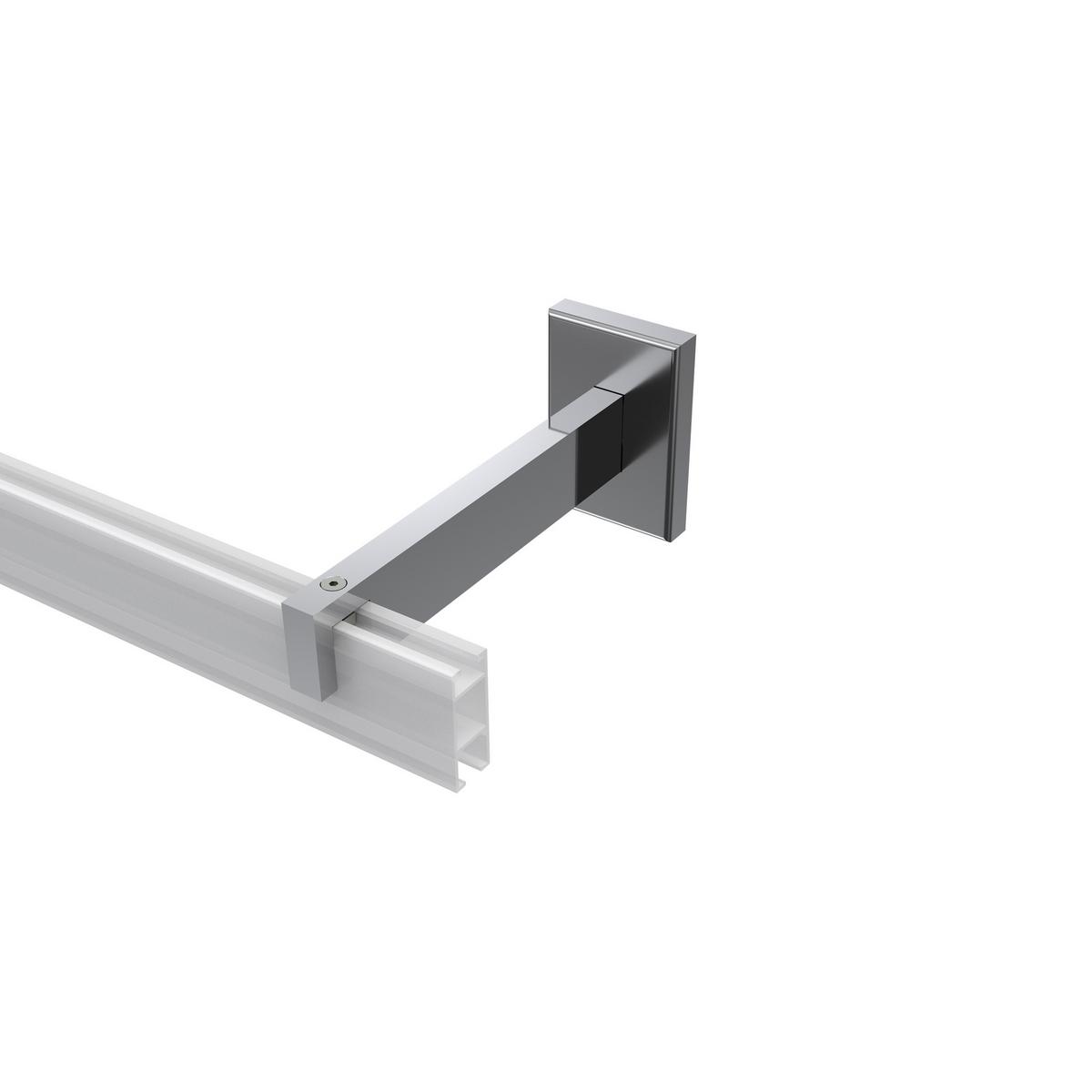 TRÄGER FÜR GARDINENSTANGEN INNENLAUF 14x35 mm, Smartline 1-läufig lang, Chrom - Chromfarben, Metall (14.5/6.5/4.5cm) - INTERDECO