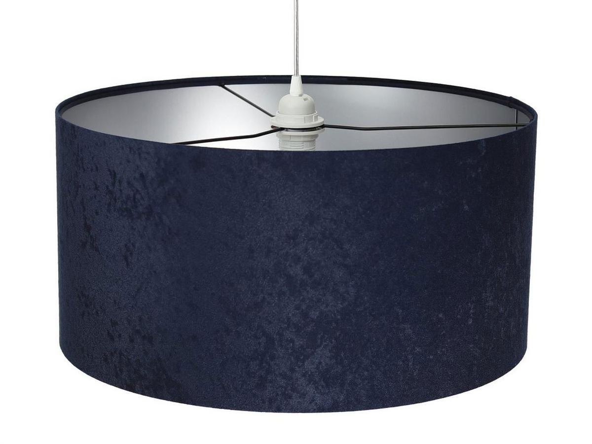 HÄNGELEUCHTE Blau 50/25 cm - Blau/Silberfarben, Kunststoff (50/0.8/25cm) - ONZENO