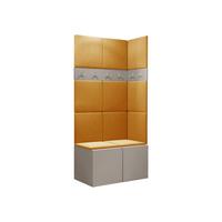 GARDEROBEN-SET Orion I - Kaschmir/Orange, Holzwerkstoff/Kunststoff (84/186/46cm) - MIRJAN24
