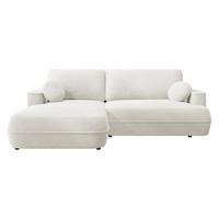 ECKSOFA Fuego L, Seite: Links - Hellbraun/Schwarz, Holz/Kunststoff (260/168cm) - MIRJAN24