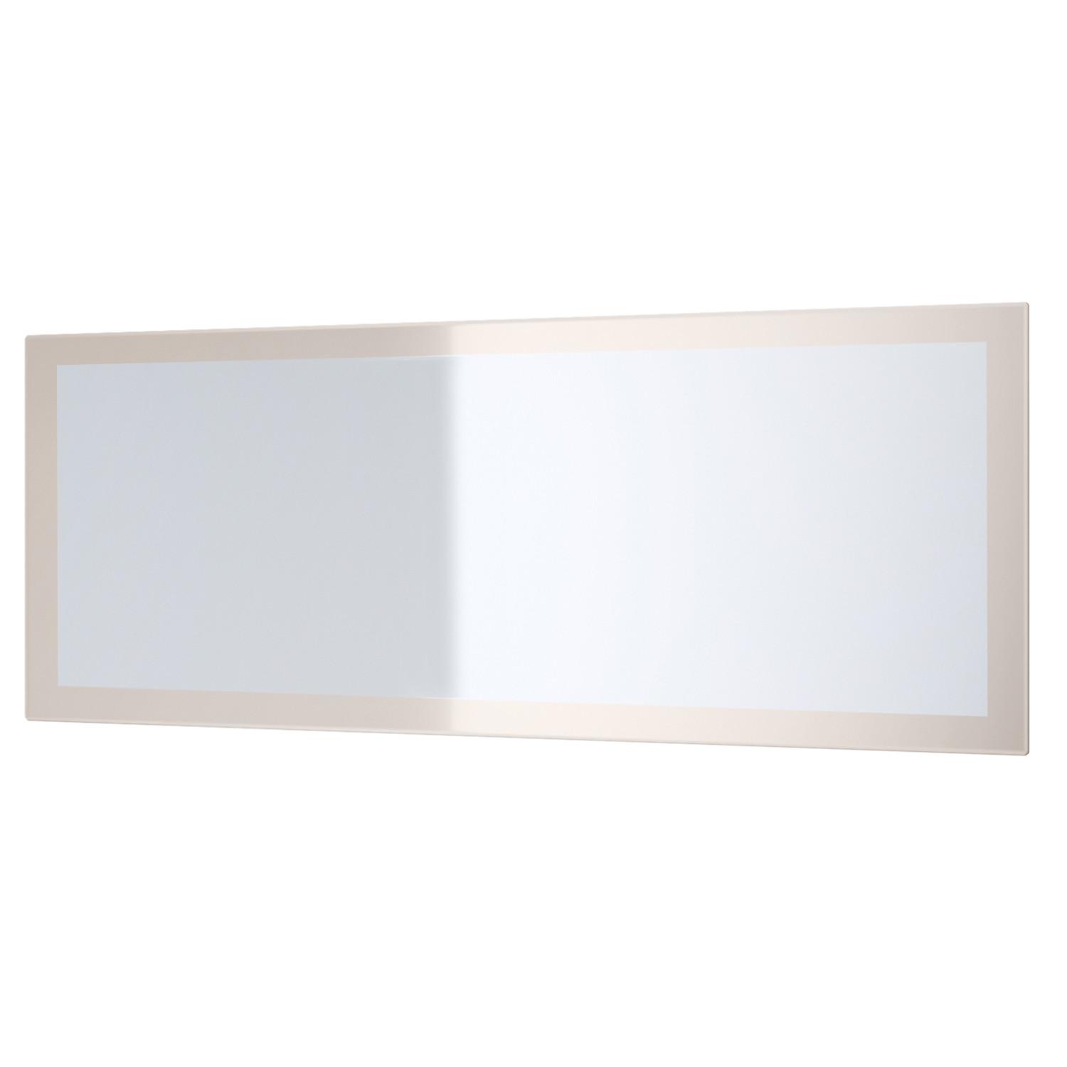 SPIEGEL Lima Sandgrau Hochglanz - Sandfarben, Holzwerkstoff (139/55/2cm) - Vladon