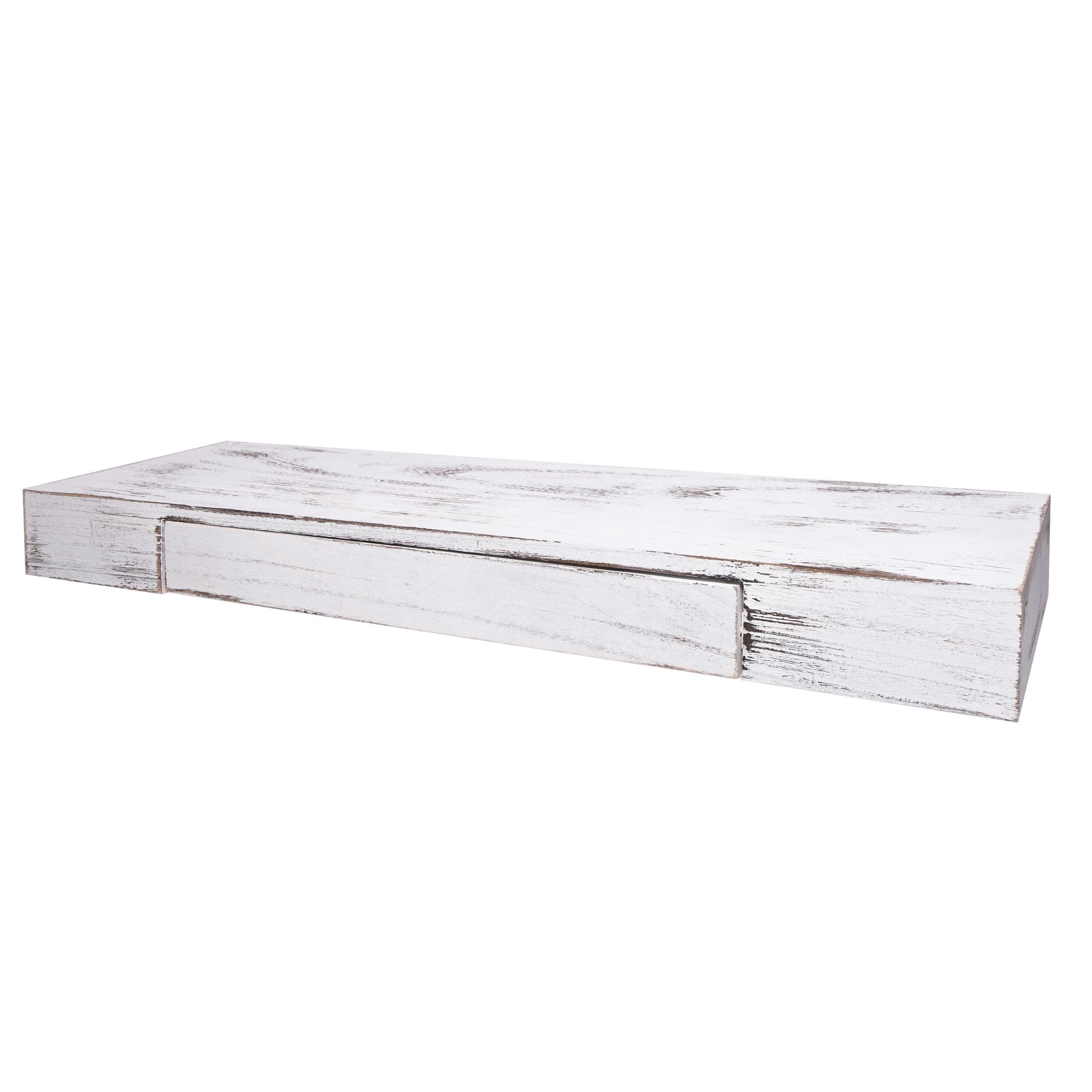 WANDREGAL SCHUBLADE Reinweiß - Weiß, Holz (80/8/25cm) - MCW