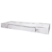 WANDREGAL SCHUBLADE Reinweiß - Weiß, Holz (80/8/25cm) - MCW