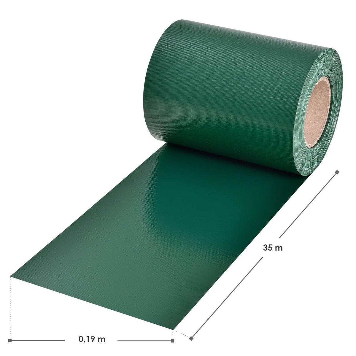 SICHTSCHUTZSTREIFEN grün - Grün, Kunststoff (3500/19cm) - Juskys