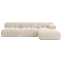 ECKSOFA modulares Sofa Razon-L2 - 285x160x70 cm Beige Cord - Beige, Holzwerkstoff/Textil (285/160cm) - ALTDECOR