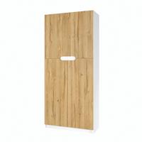 BÜROSCHRANK Logan Fronten in Eiche Natur - Eichefarben, Holzwerkstoff (82/184/37cm) - Vladon