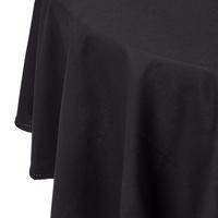 TISCHDECKE schwarz rund 178 cm, 100% Baumwolle - Schwarz, Textil (178/178cm) - Homescapes