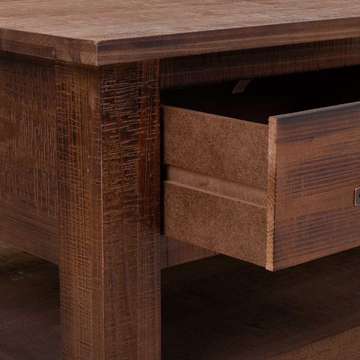 COUCHTISCH aus holz 120x66x48 cm braun - Braun, Holz (66/120/48cm) - Wanderlust