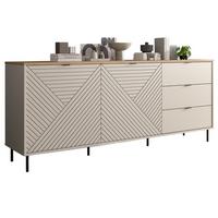 SIDEBOARD Kaschmir, Evoke Eiche 184 x 95 cm, Kommode mit viel Stauraum - Kaschmir/Eichefarben, Holzwerkstoff/Metall (184/75/40cm) - Inn.Furn