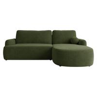 ECKSOFA Loridu Premium, Seite: Rechts - Schwarz/Grün, Holz/Kunststoff (174/250cm) - MIRJAN24