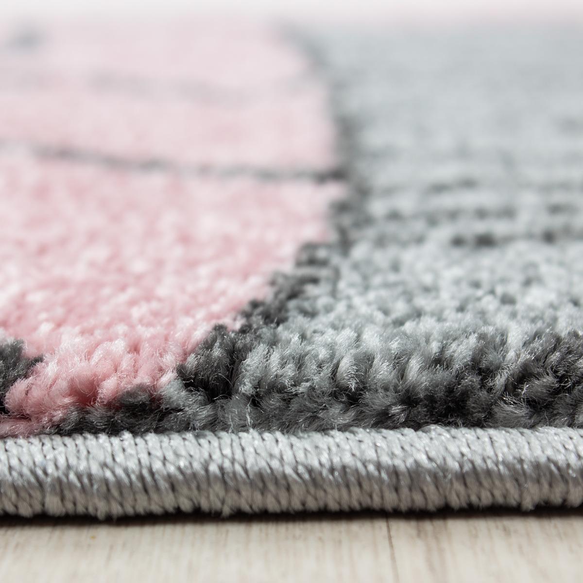 KINDERTEPPICH TASNA, mit Bären-Motiv, Rosa, Ø 160 cm - Rosa, Textil (160/160cm) - KADIMA DESIGN