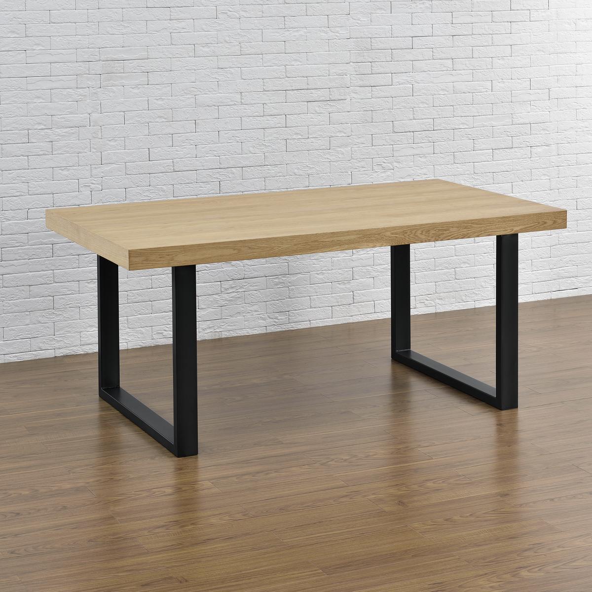 TISCHGESTELL-SET 2 TLG. Makers - Schwarz, Metall (90/72/8cm) - [en.casa]