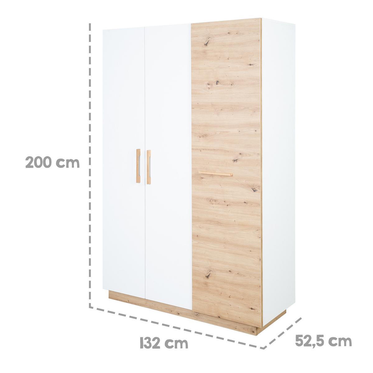 BABYZIMMER-SET Lion 3-teilig - Multicolor, Holzwerkstoff (76/82/144cm) - Roba